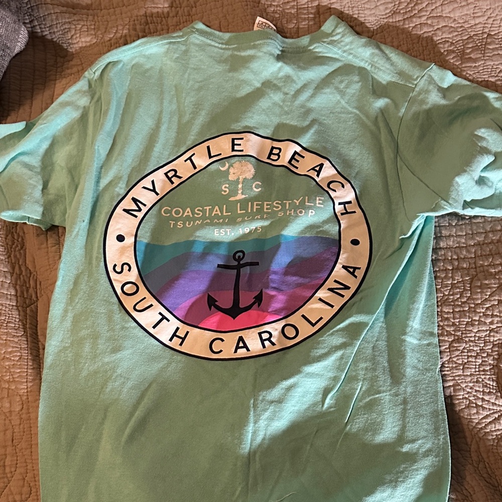 Delta Myrtle Beach Graphic Tee - Aqua
